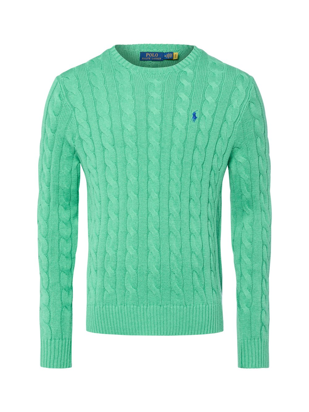 Polo Ralph Lauren Męski sweter z dzianiny Mężczyźni Bawełna zielony, L