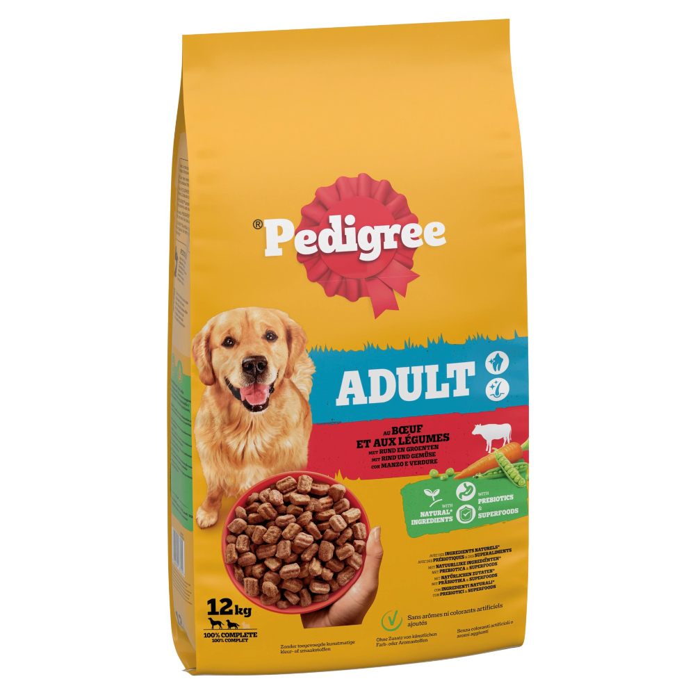 Pedigree Adult z wołowiną i warzywami - 2 x 12 kg