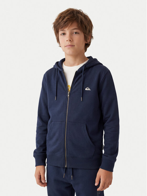 Quiksilver Bluza Basic EQBFT03890 Granatowy Regular Fit