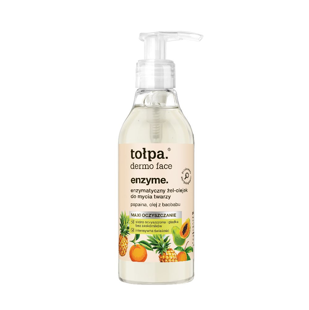 Tołpa Dermo Face Enzyme enzymatyczny żel olejek do mycia twarzy 195 ml