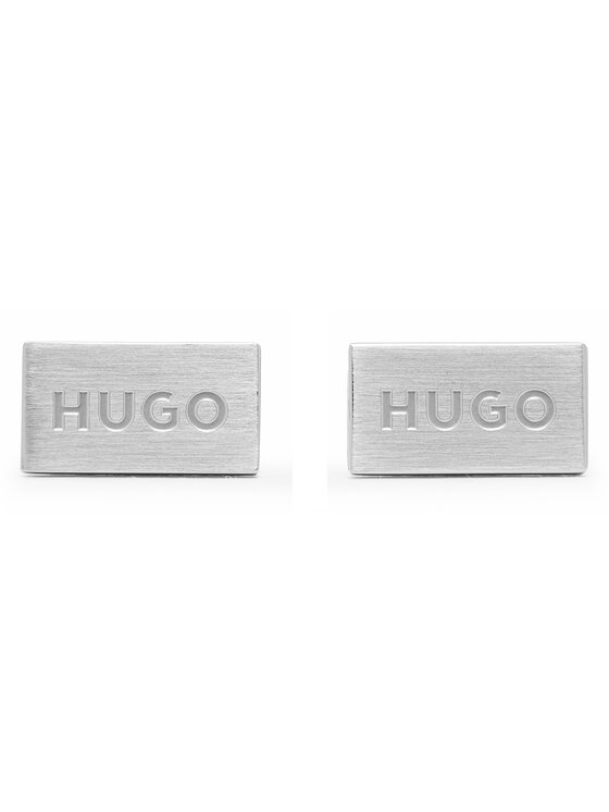 HUGO Spinki do mankietów E-Classic2 50565308 Srebrny