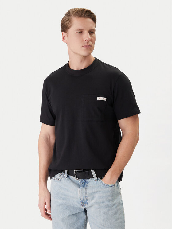 Calvin Klein Jeans T-Shirt LV04RF280G Czarny Regular Fit