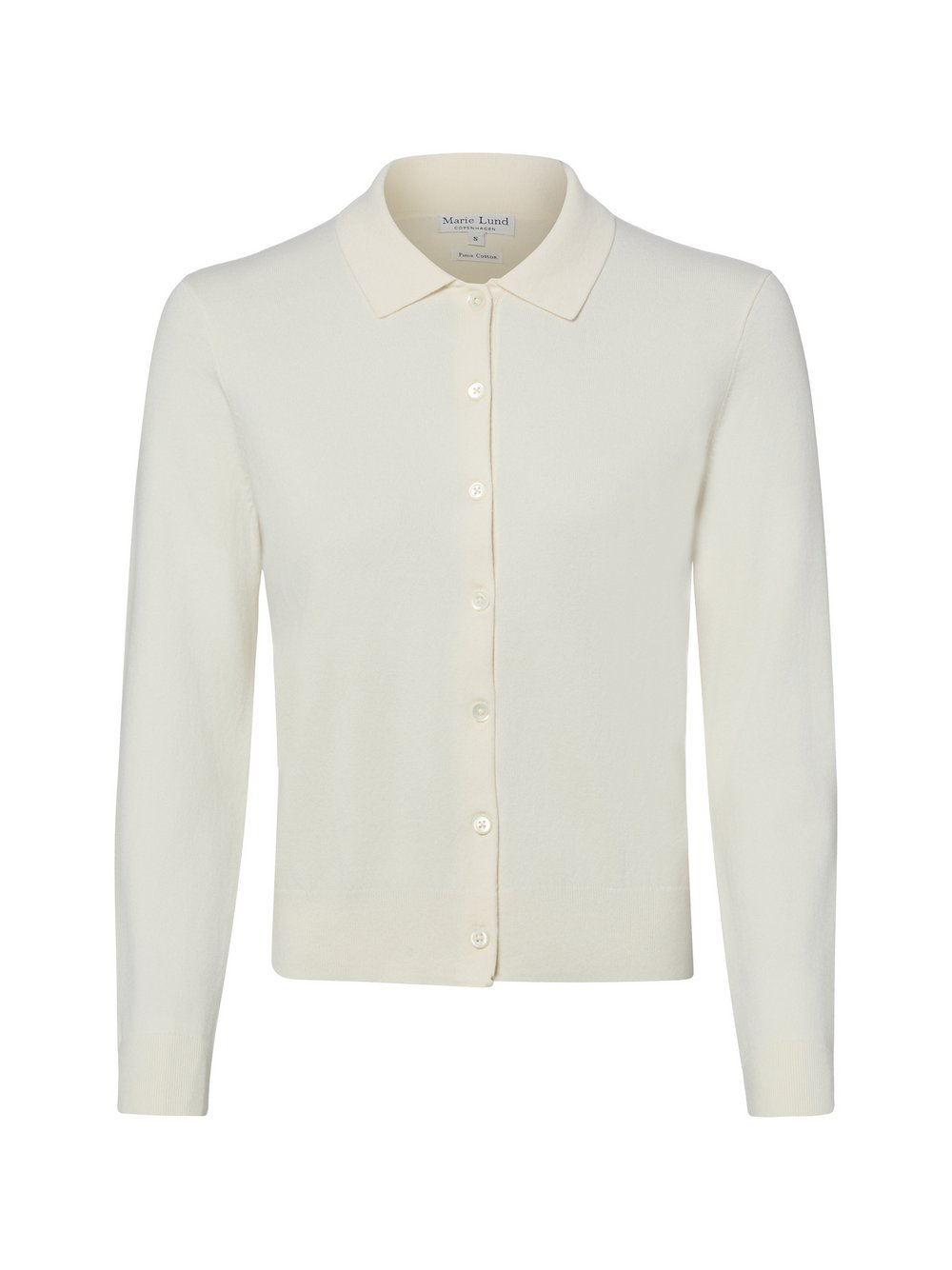 Marie Lund Kardigan damski Kobiety Bawełna (100%) biały, XXXL