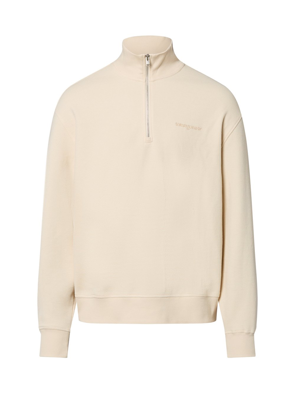 Tommy Jeans Męski niszczyciel potu Mężczyźni Materiał dresowy beżowy, L
