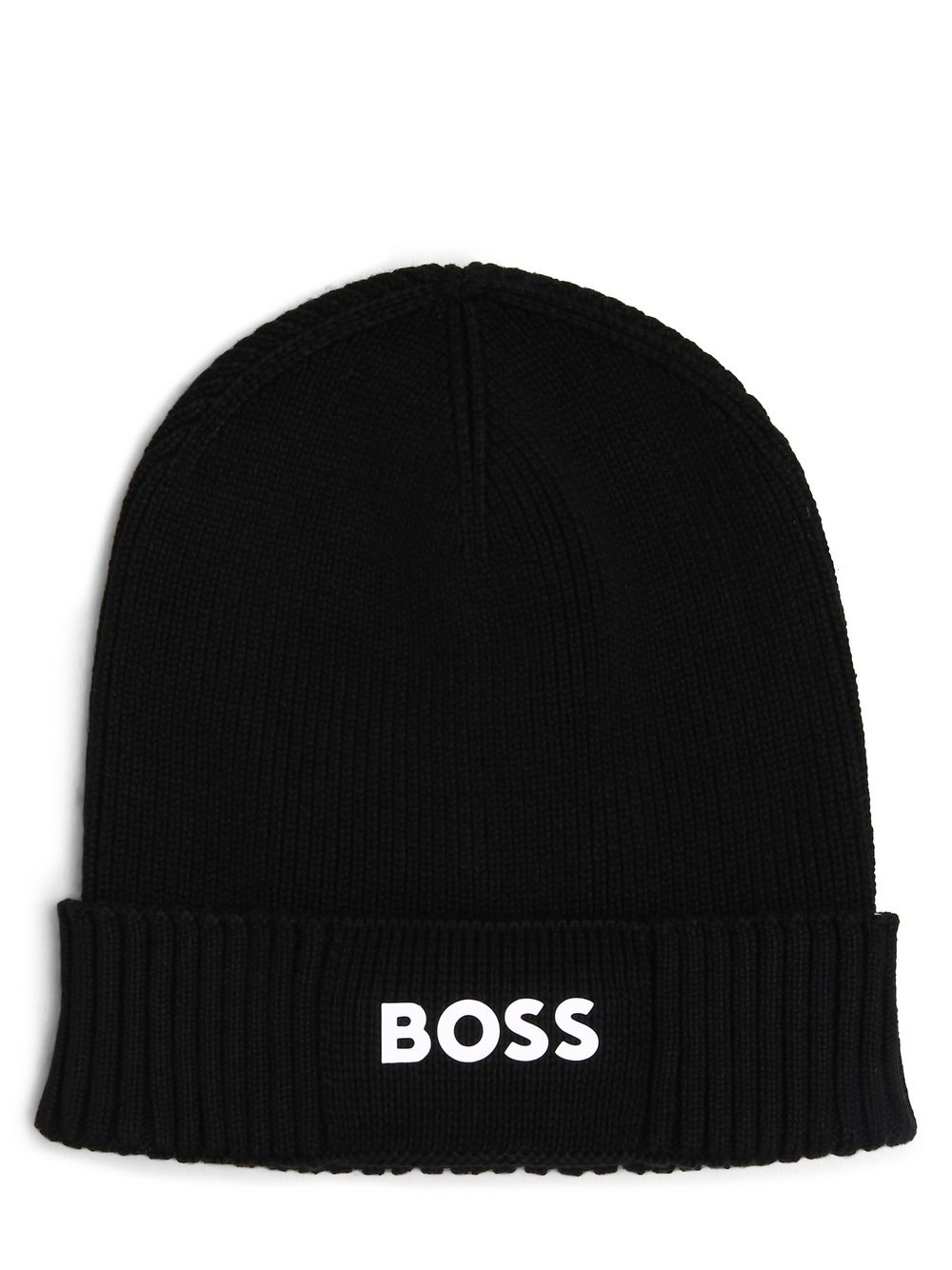 BOSS Green Czapka męska Mężczyźni Bawełna czarny, ONE SIZE