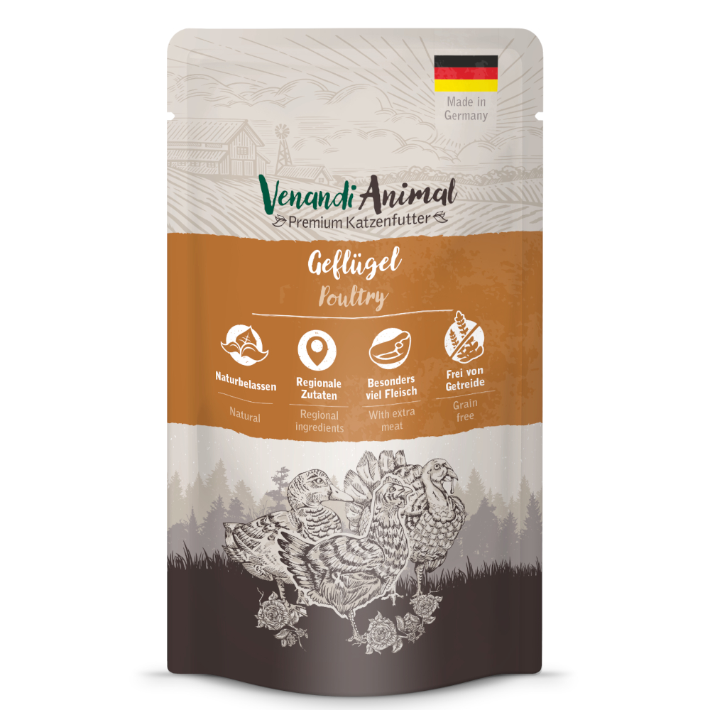 Korzystny pakiet Venandi Animal, 24 x 125 g - Drób