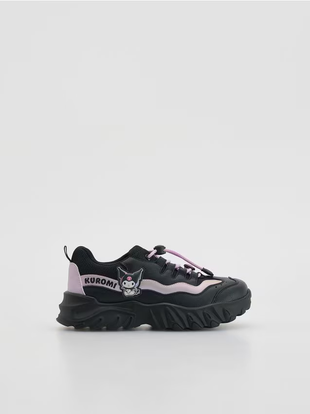 Reserved - Sneakersy Kuromi - czarny