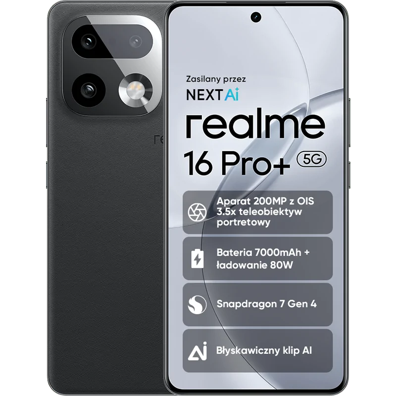 realme 16 Pro+ 5G 12/512GB Szary