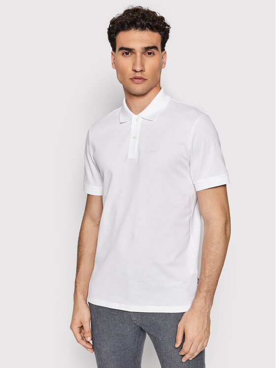 Boss Polo Pallas 50468362 Biały Regular Fit