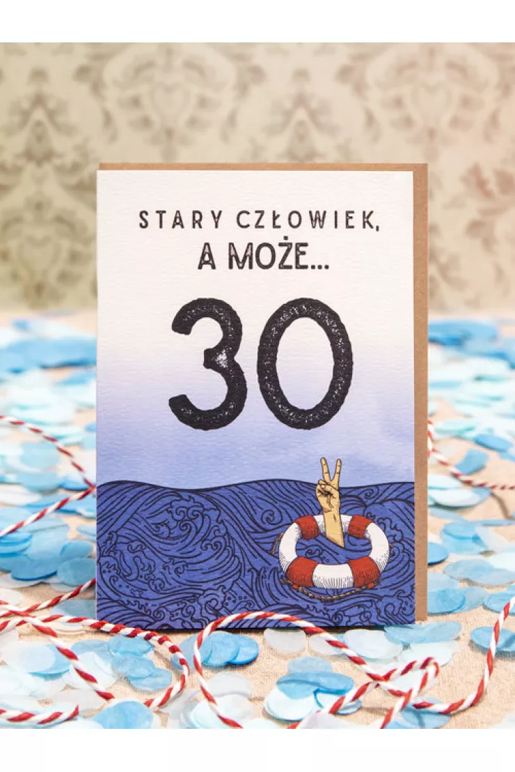 Kartka Stary człowiek a może 30