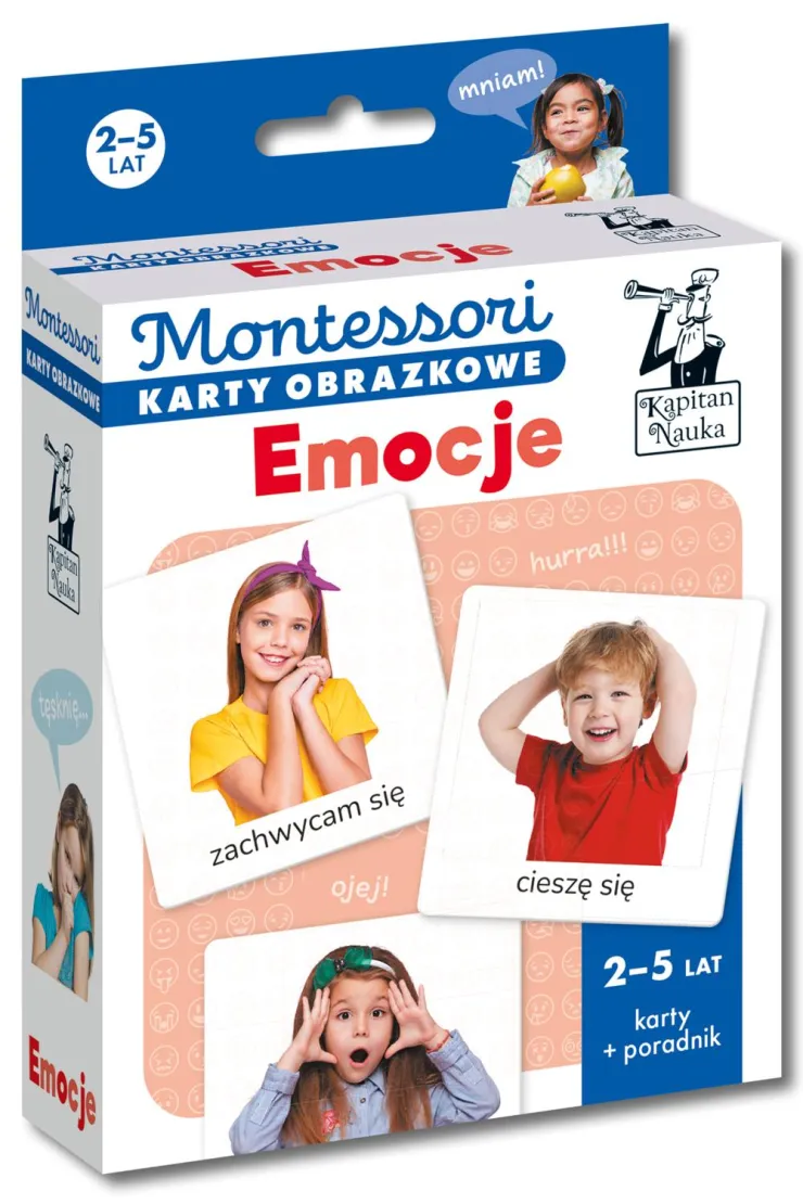 Montessori. Karty obrazkowe. Emocje