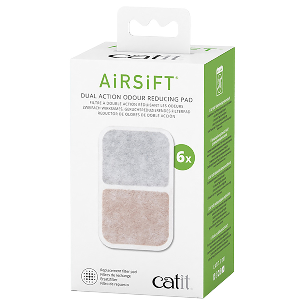 Catit Jumbo kuweta dla kota - Uzupełnienie: 6x wkład filtrujący zapachy Catit Airsift