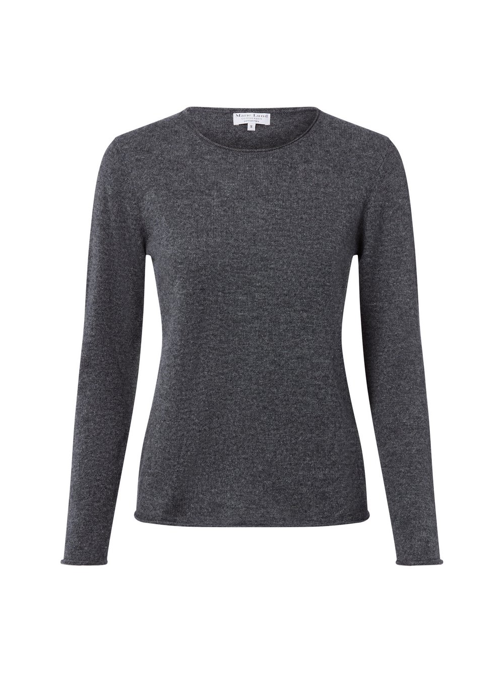 Marie Lund Damski sweter z czystego kaszmiru Kobiety Kaszmir szary, XS