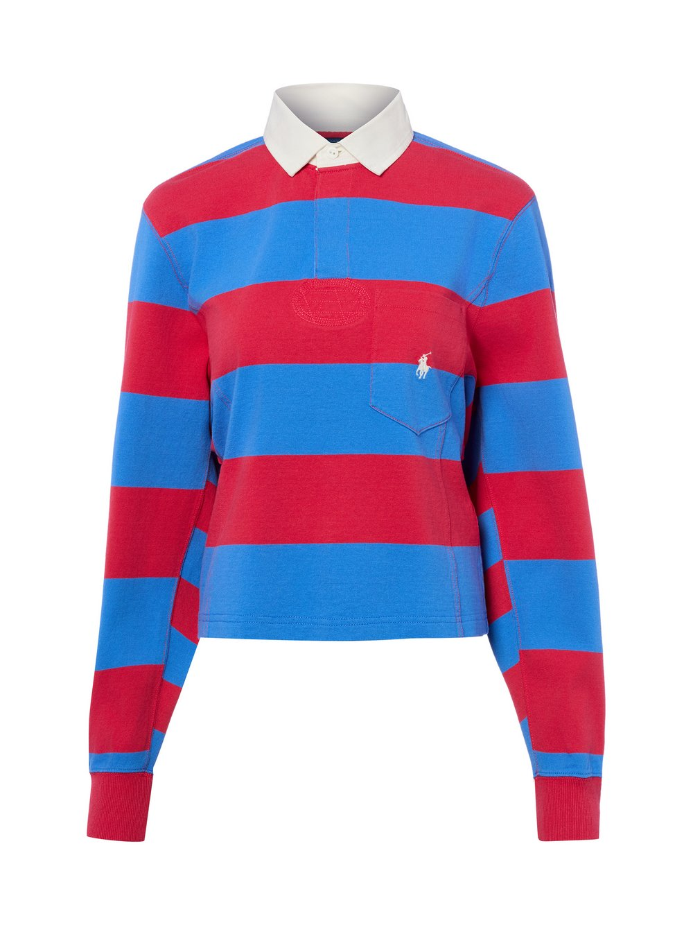 Polo Ralph Lauren Damska bluza polo Kobiety Bawełna niebieski|czerwony, XS