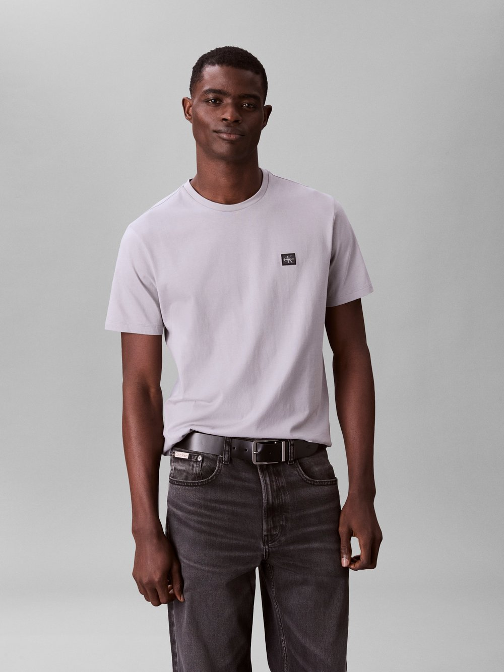 Calvin Klein Jeans Koszulka męska Mężczyźni Bawełna szary, S