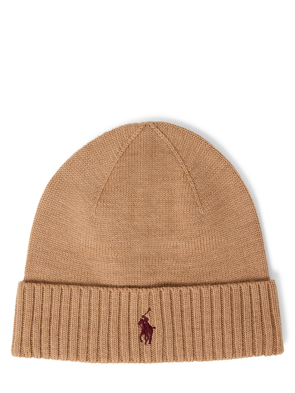 Polo Ralph Lauren Męska wełniana czapka Mężczyźni Wełna brązowy, ONE SIZE