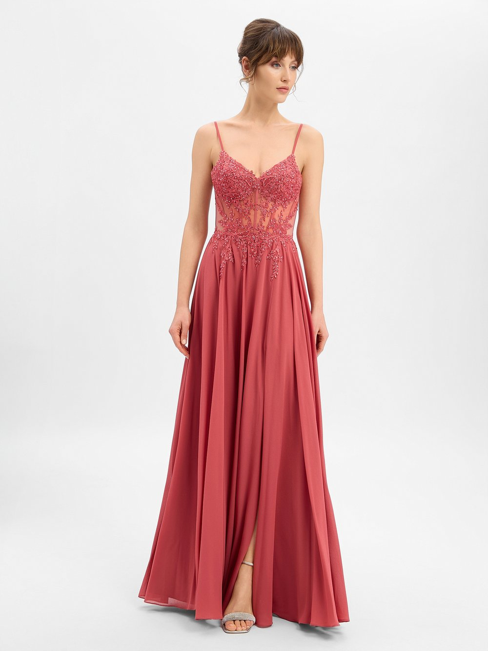 Luxuar Fashion Damska sukienka wieczorowa Kobiety czerwony, 44