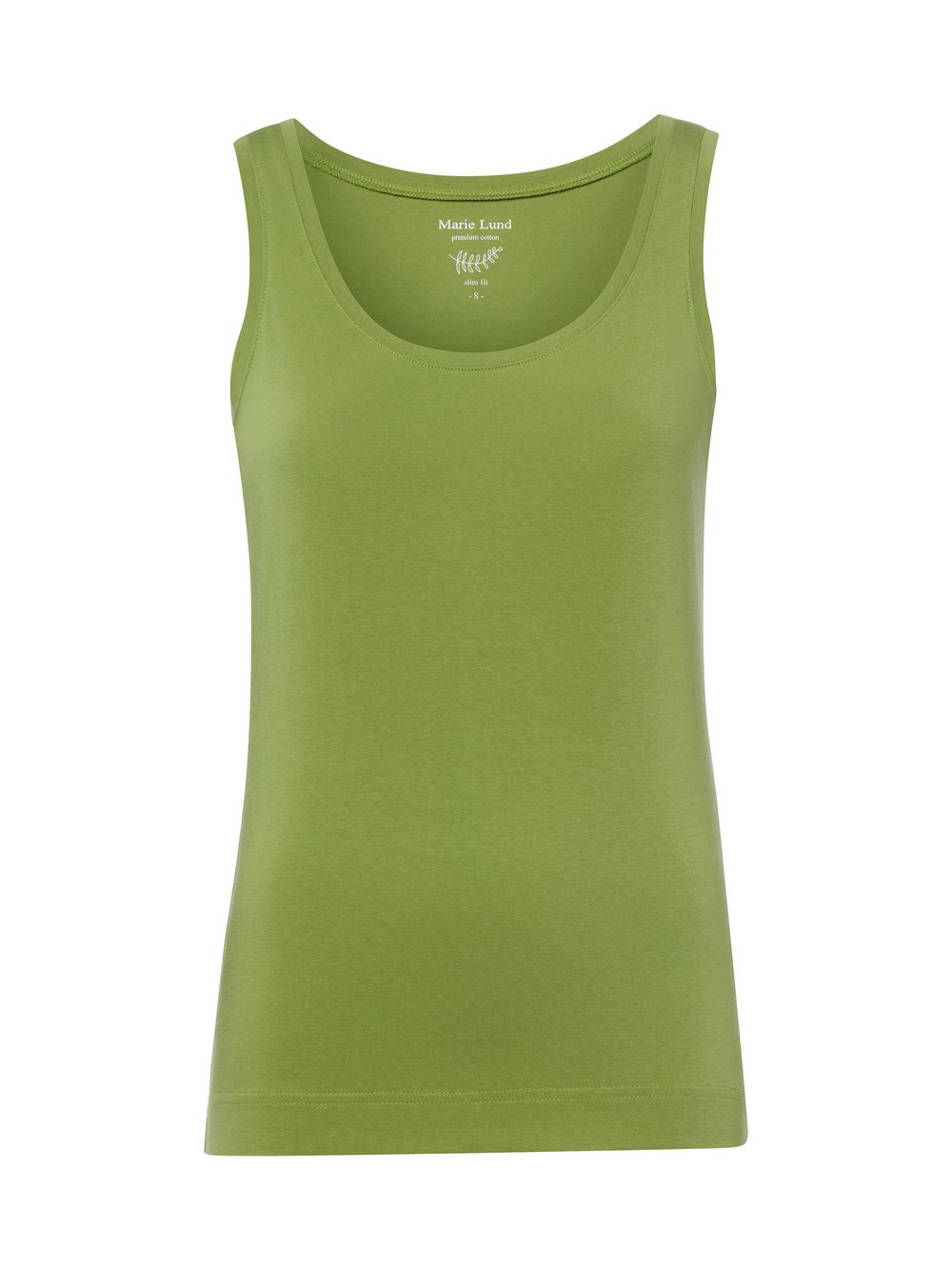Marie Lund Top damski Kobiety Bawełna zielony, XS