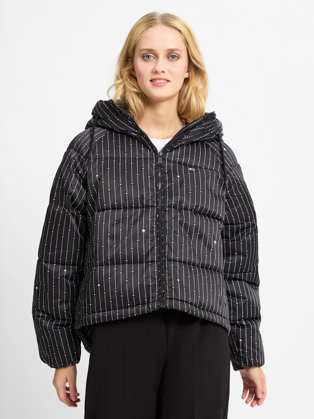 Tommy Jeans Damska kurtka pikowana Kobiety czarny, M