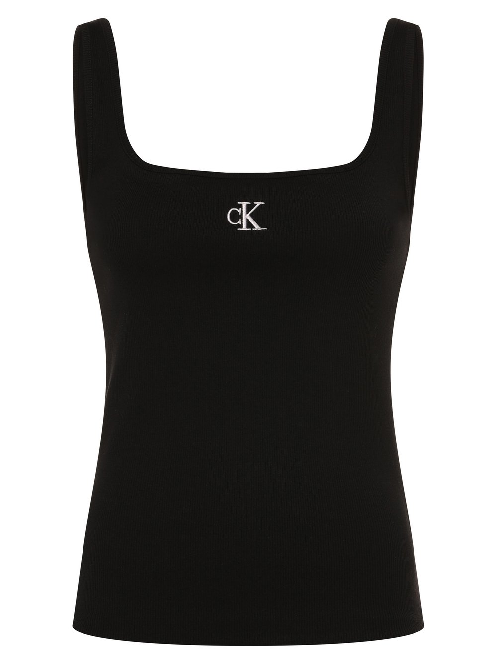 Calvin Klein Jeans Top damski Kobiety Bawełna czarny, XS