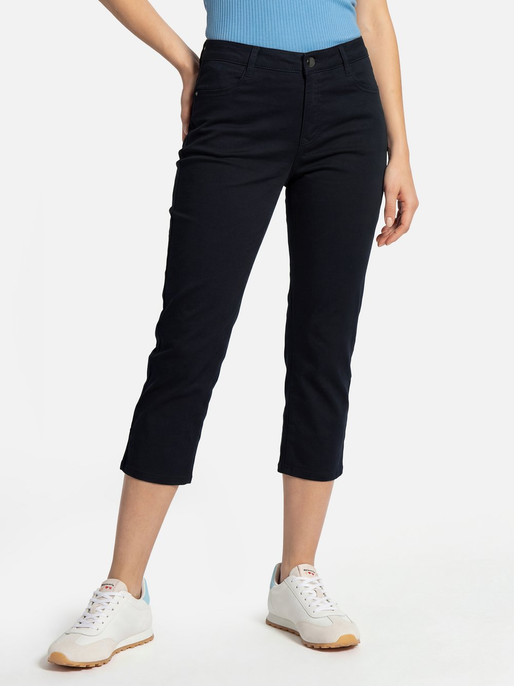 BRAX Damskie spodnie capri - Mary C Kobiety niebieski, 46