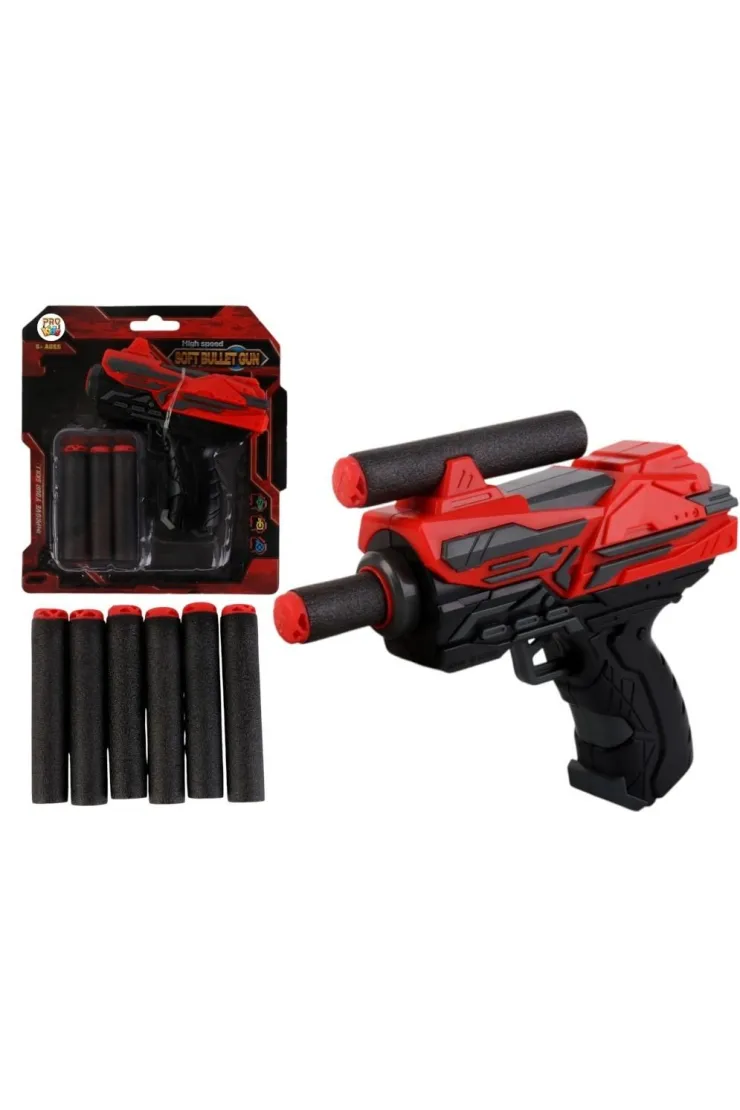 Pistolet na miękkie strzałki red mini