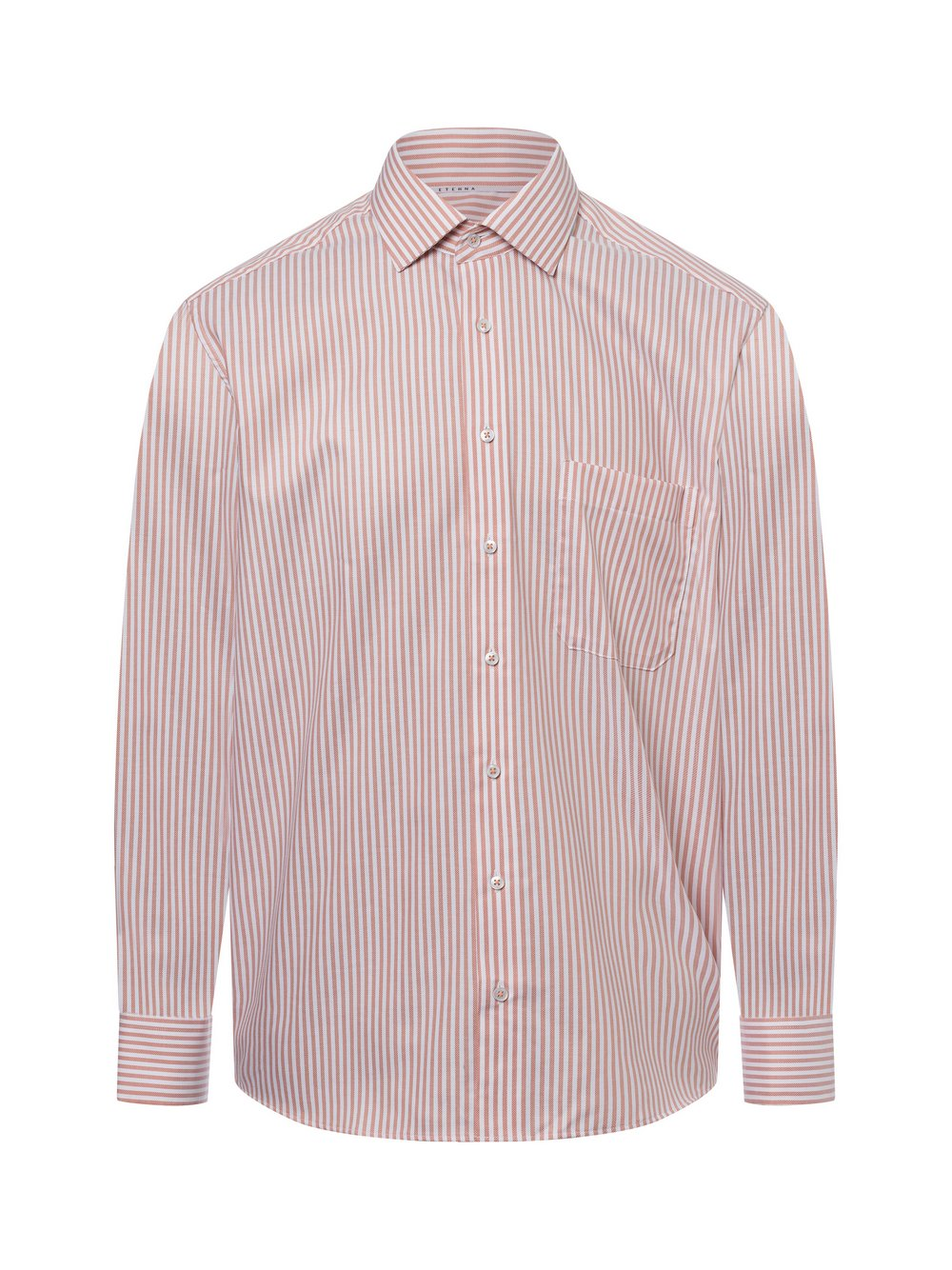 Eterna Comfort Fit Męska koszula biznesowa - non-iron Mężczyźni Comfort Fit Bawełna pomarańczowy, 43