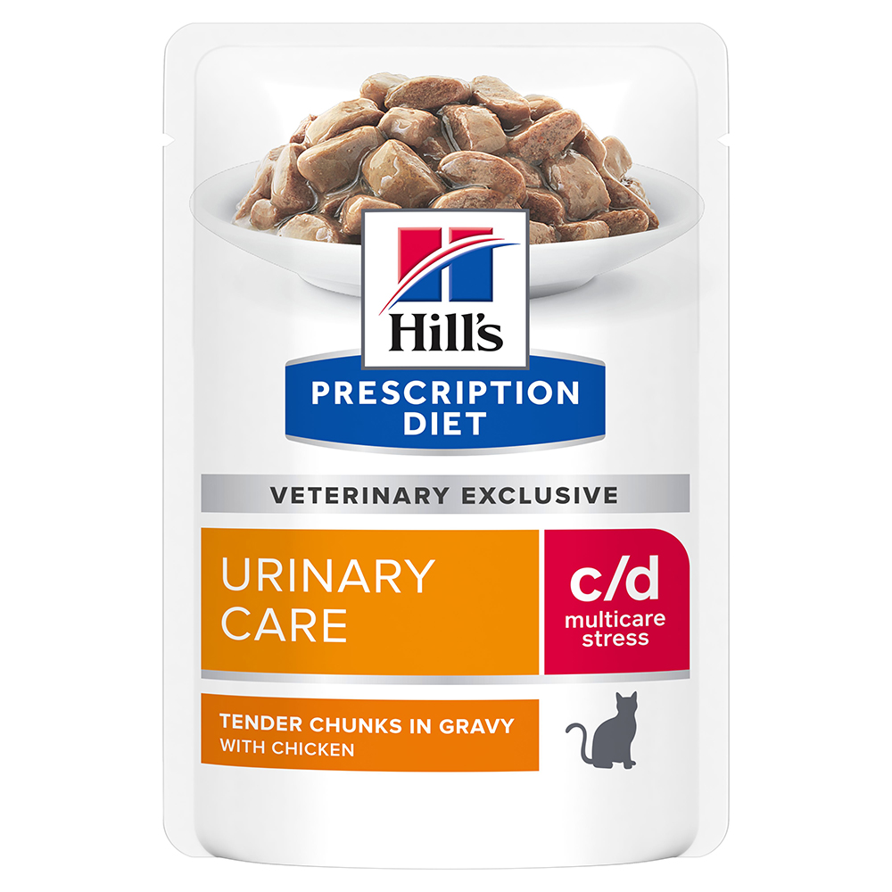 36 x 85 g / 72 x 82 g / 72 x 156 g Hill's Prescription Diet, karma mokra dla kota w super cenie! - c/d Multicare Stress Urinary Care, kurczak, 36 x 85 g