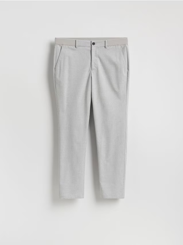Reserved - Spodnie chino slim fit - szary