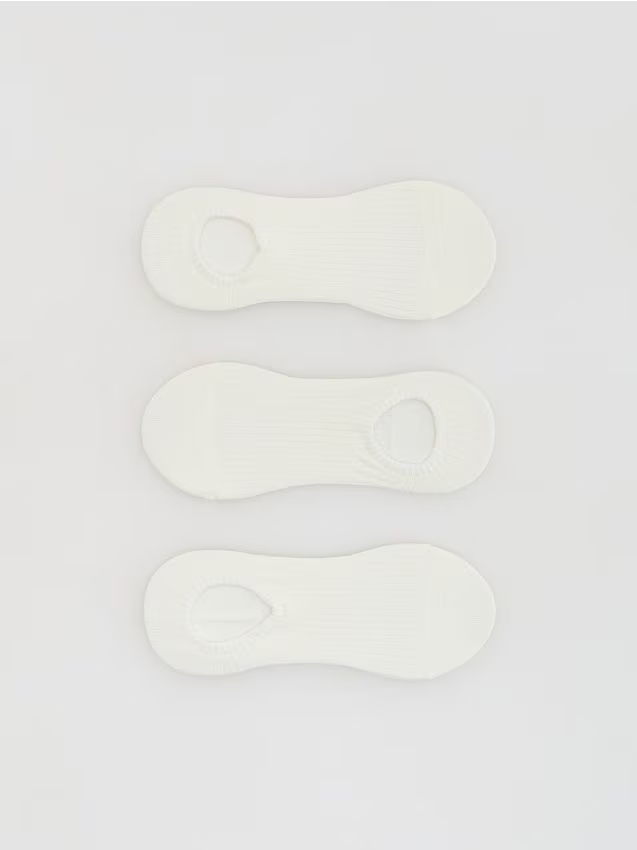 Reserved - Skarpetki stopki 3 pack - złamana biel