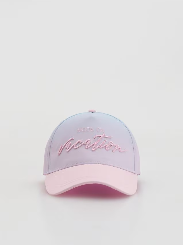 Reserved - Czapka z daszkiem ombre - wielobarwny