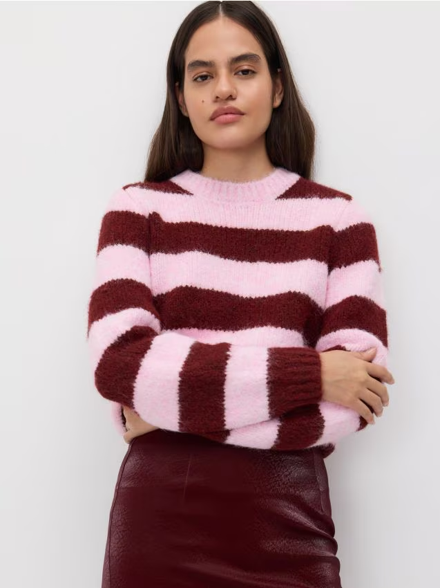 Reserved - Sweter w paski - wielobarwny