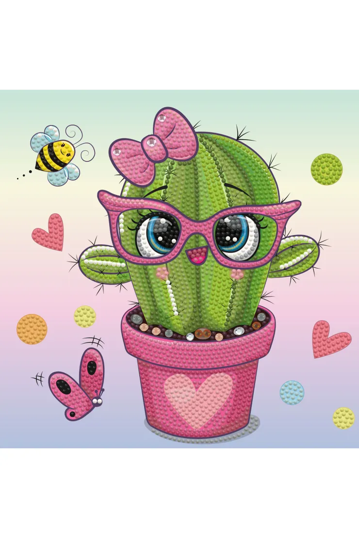 Diamond Dotz Pretty In Pink Cactus