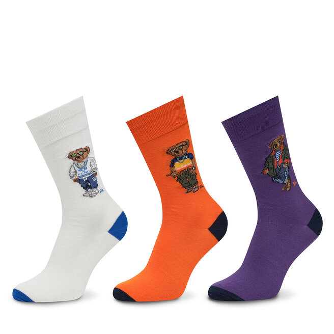 Zestaw 3 par wysokich skarpet męskich Polo Ralph Lauren