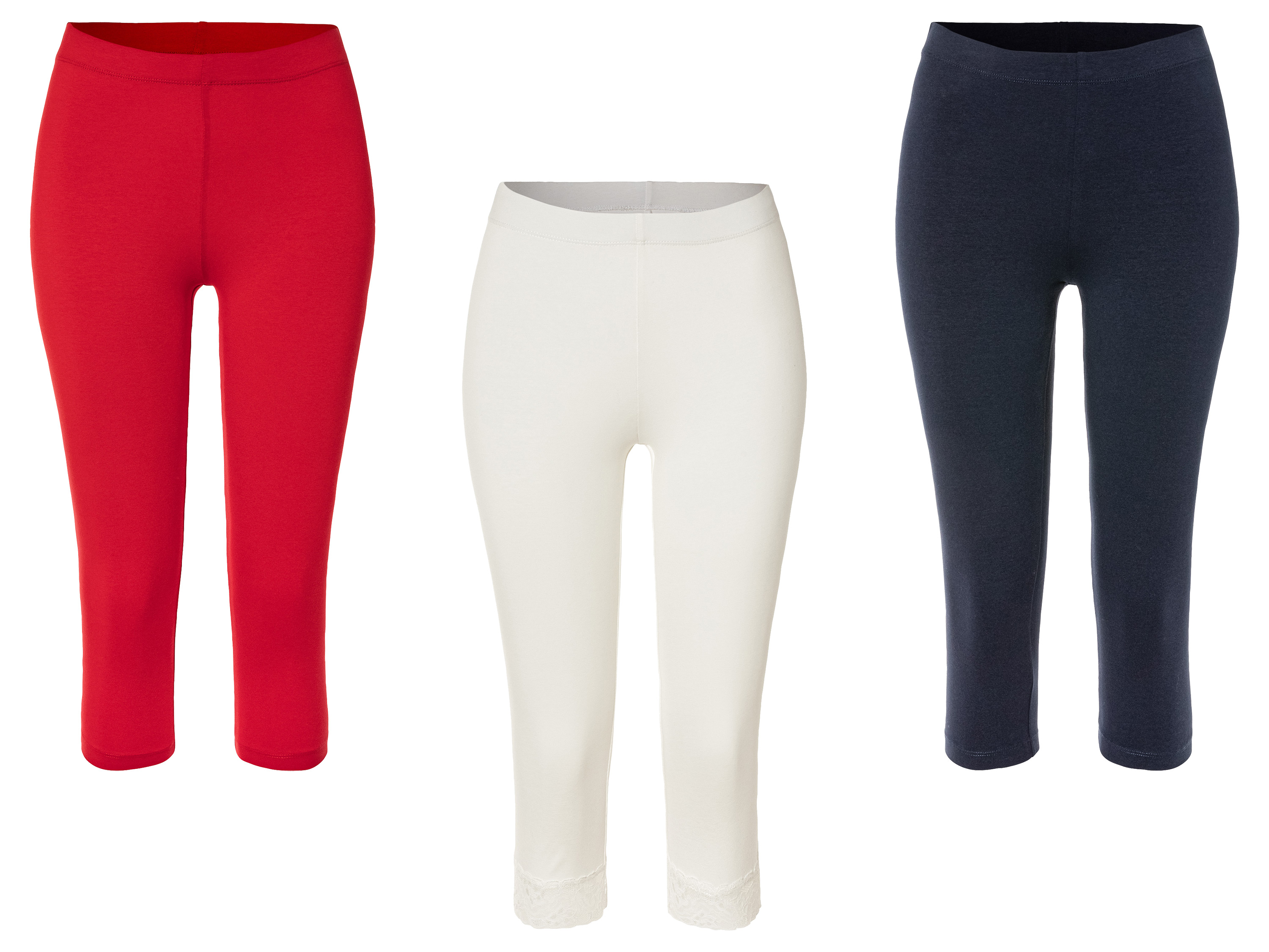 ESMARA® Legginsy damskie 3/4 z bawełną miniaturka