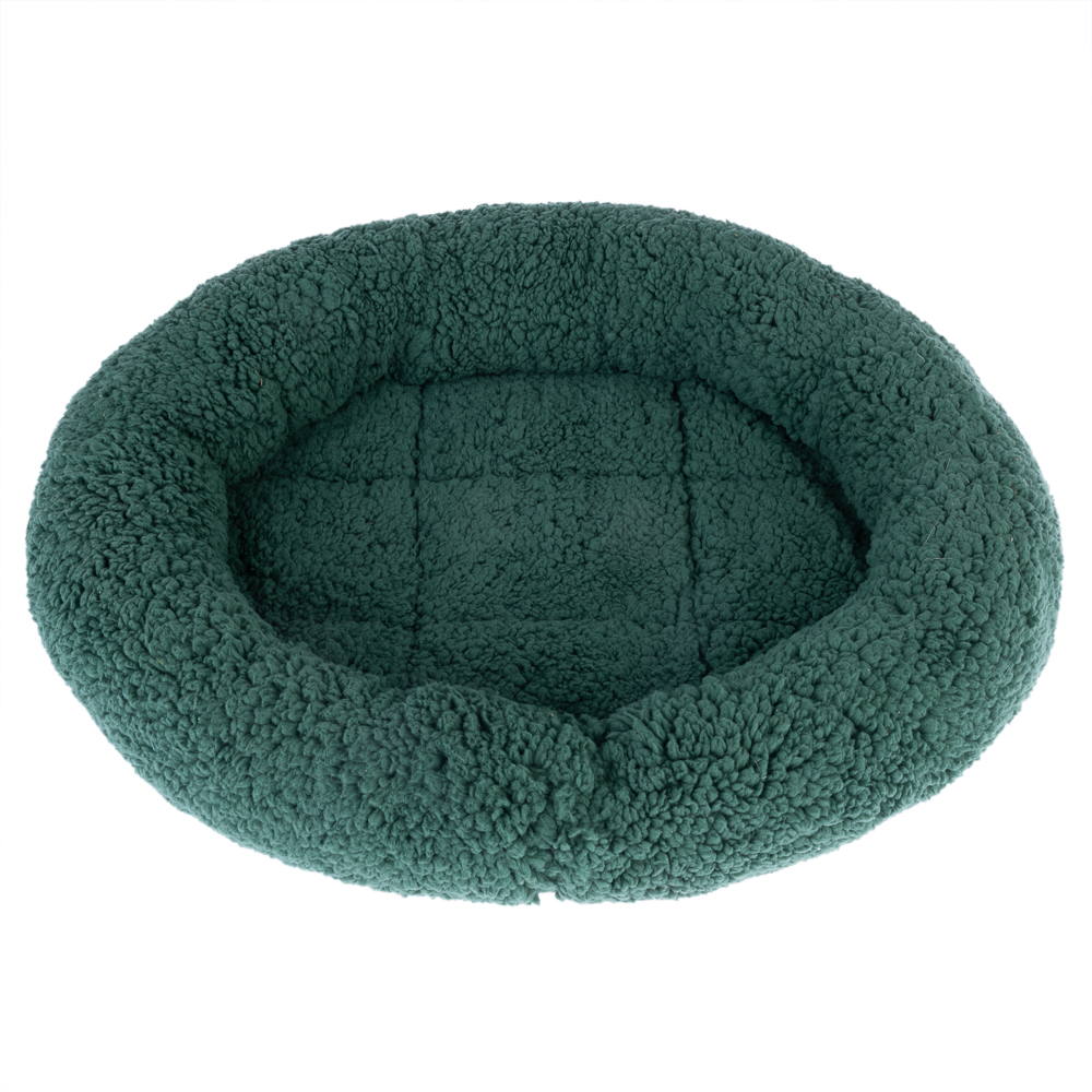 Legowisko Fluffy 2in1  - Ciemnozielone (dł. x szer. x wys.): 50 x 42 x 7,5 cm miniaturka
