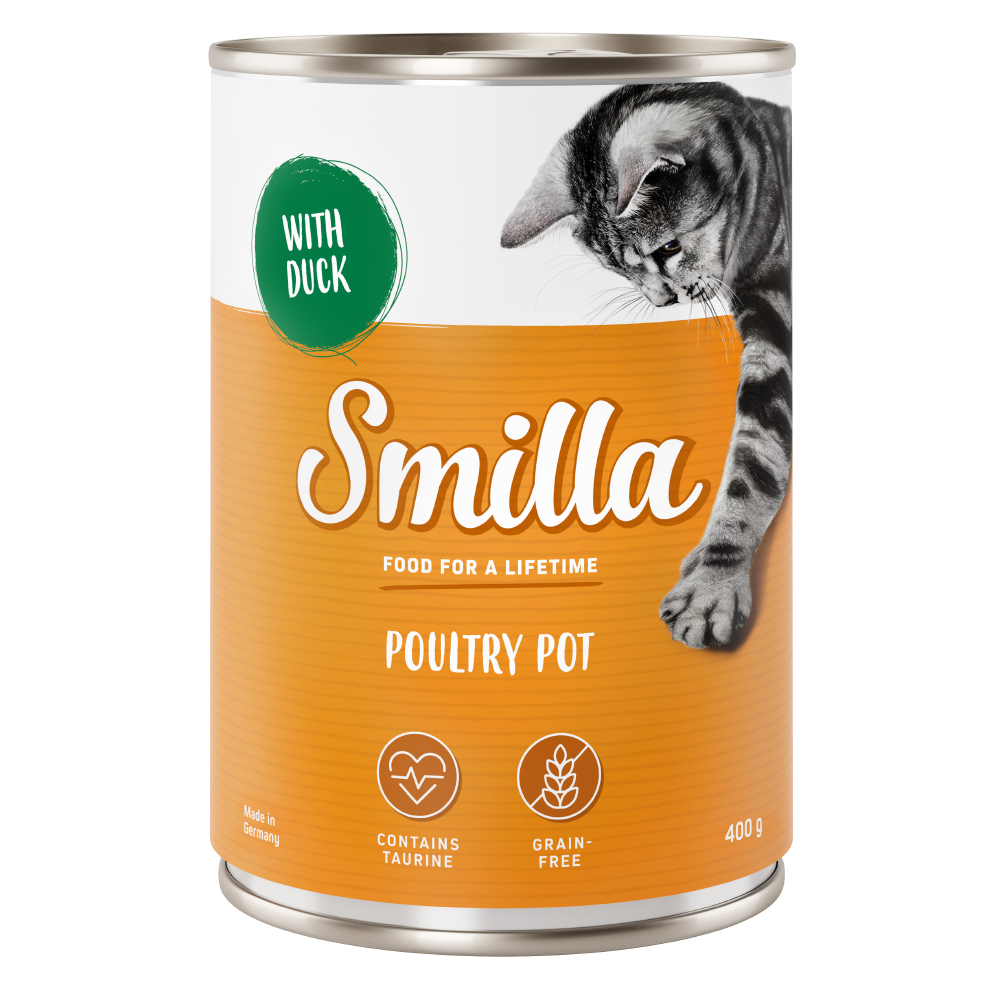 Megapakiet Smilla Puszki z drobiem, 24 x 400 g - Pakiet mieszany (3 smaki)