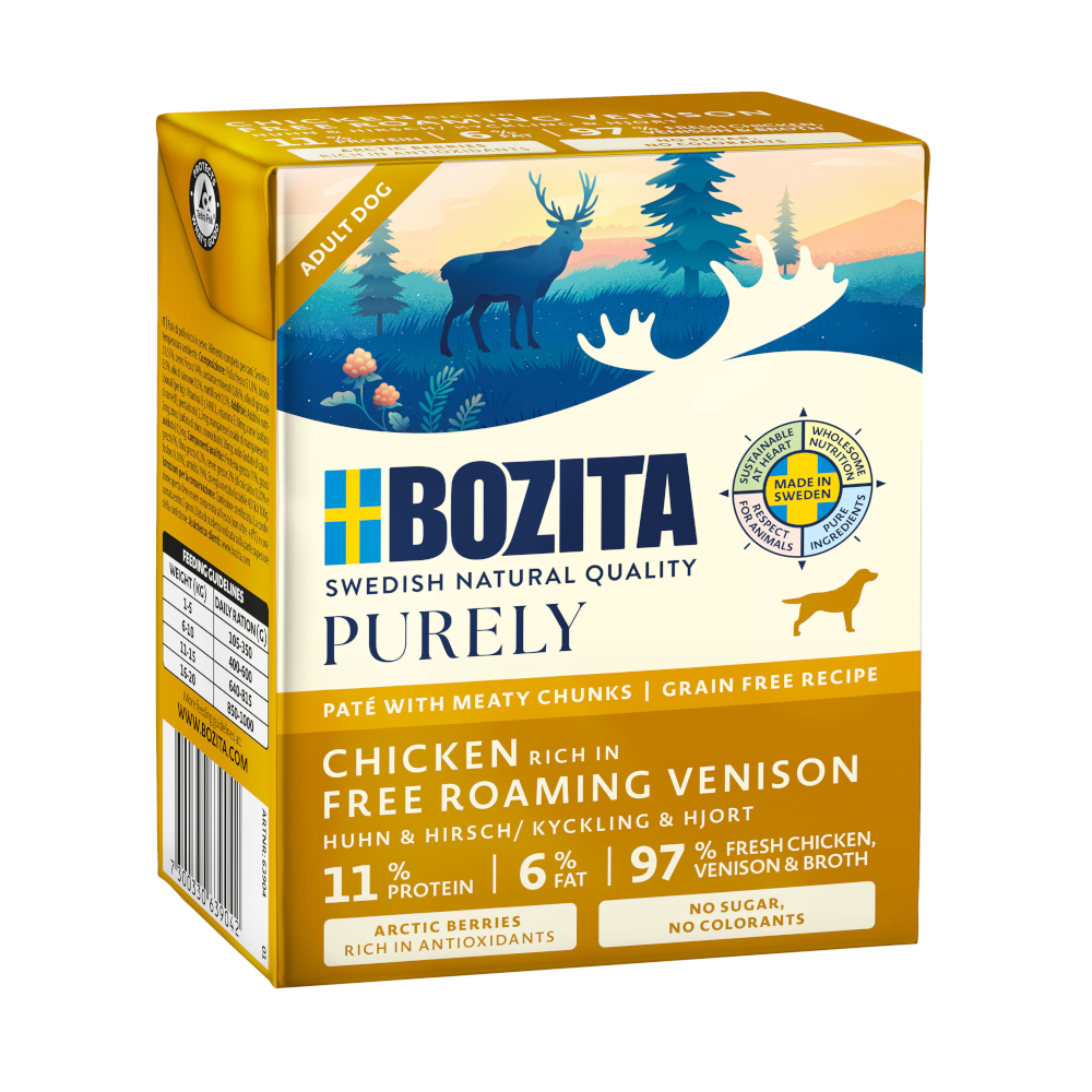 Korzystny pakiet Bozita Purely Paté 24 x 370 g - Jeleń