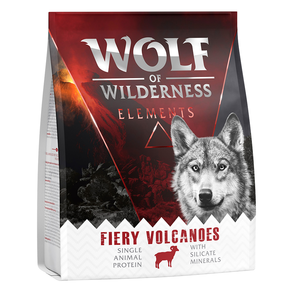 Pakiet próbny Wolf of Wilderness - bez zbóż - Fiery Volcanoes, jagnięcina, 300 g