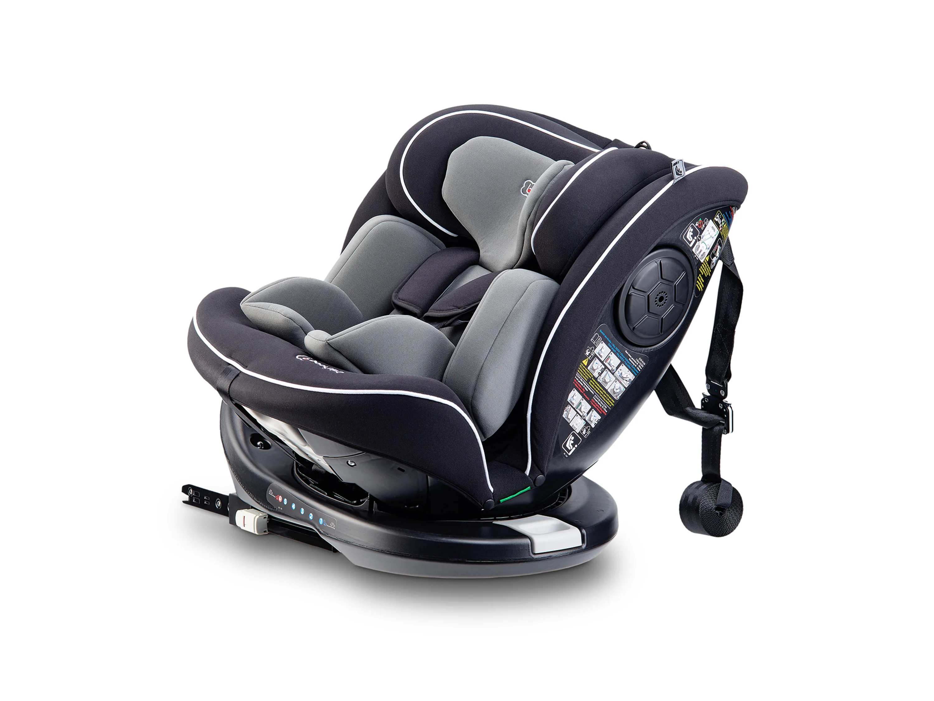 BabyGO Fotelik samochodowy "Nova  360°Rotation" (Czarny)