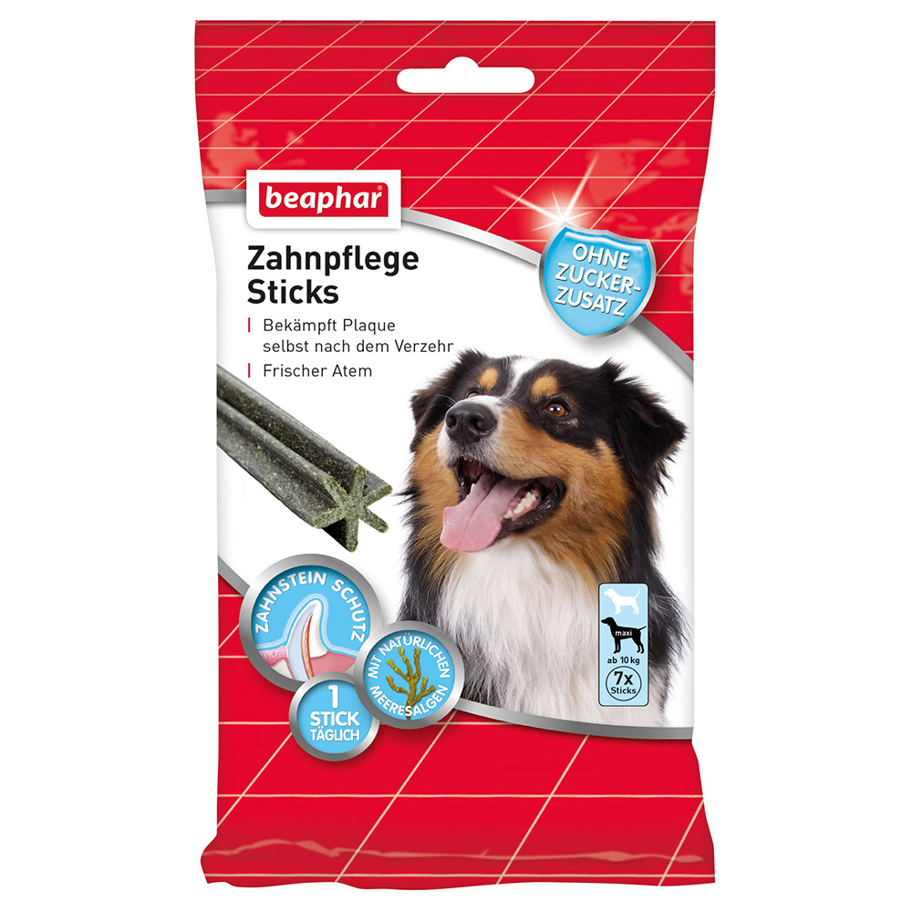 Beaphar Sticks, przysmak pielęgnujący zęby - Rozmiar M, 3 x 7 szt.