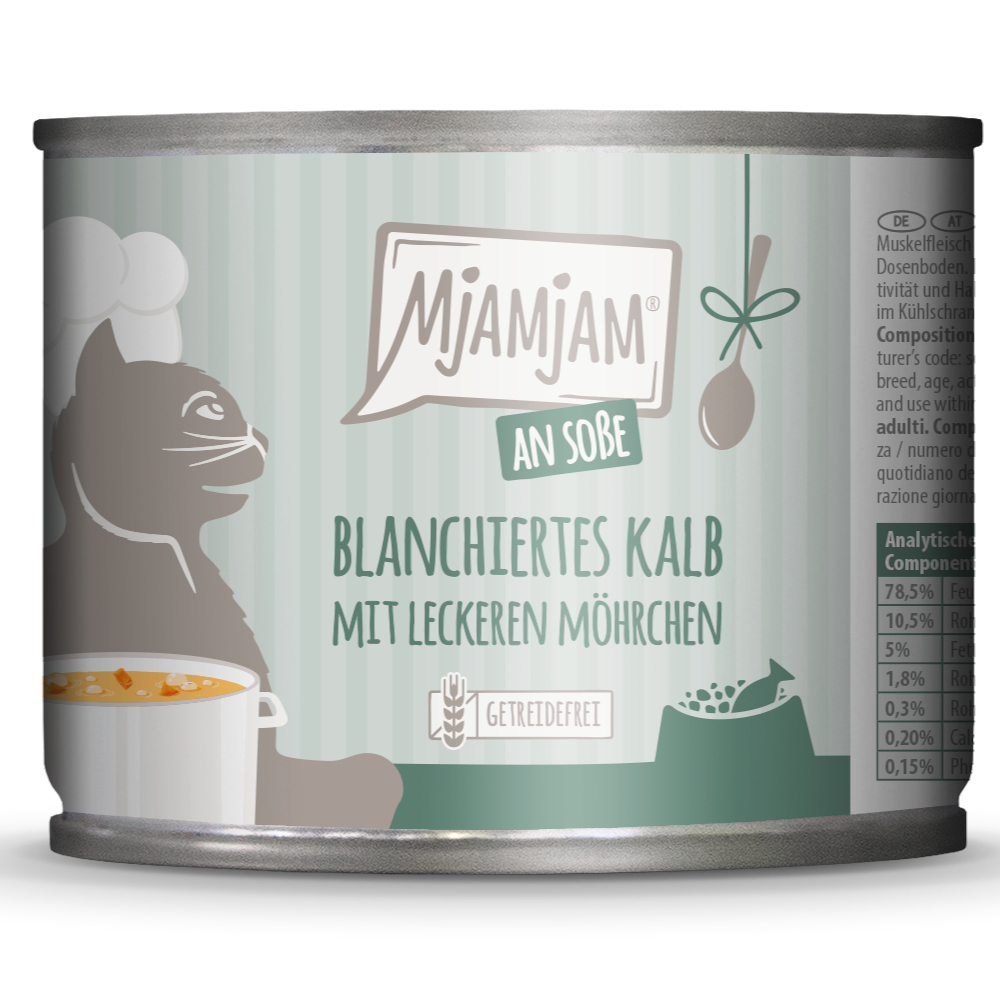 MjAMjAM w sosie, 6 x 185 g - Blanszowana cielęcina z marchwią
