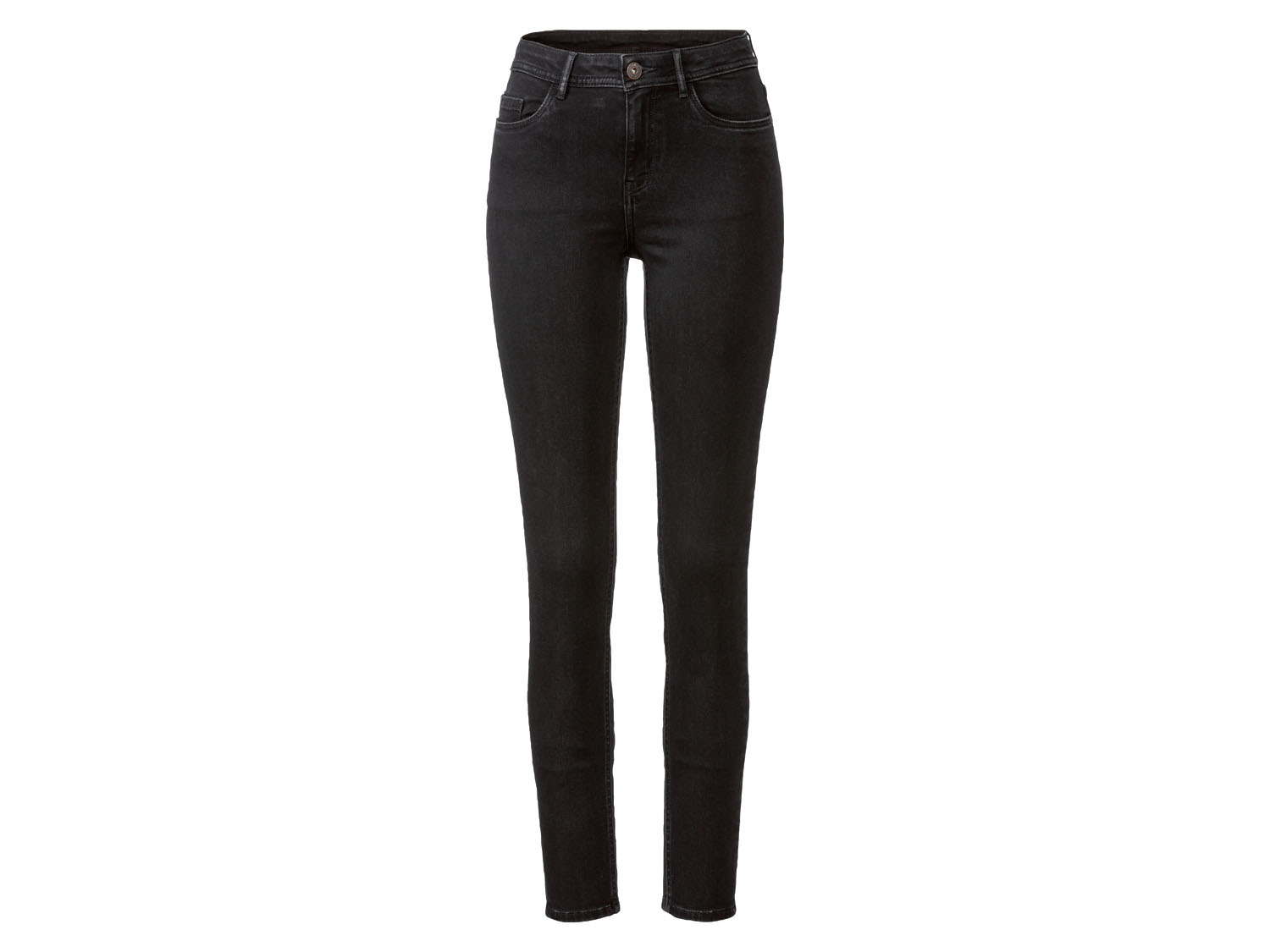 esmara® Jeansy damskie super skinny fit (Czarny, 34, regularna długość)