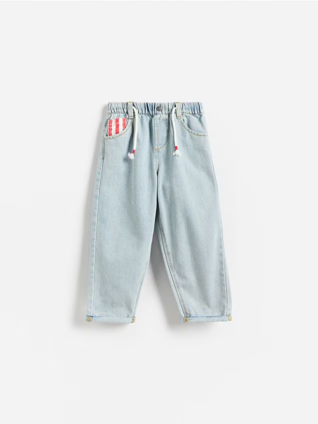Reserved - Jeansy relaxed fit - niebieski