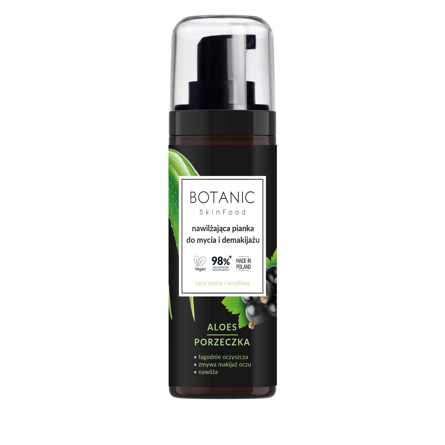 Botanic nawilżająca pianka do mycia twarzy 150 ml 