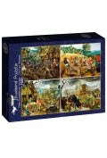 Puzzle 1000 el. Cztery sezonu - Brughel 1918
