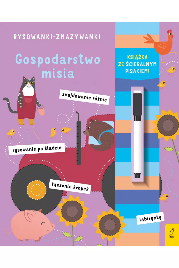 Rysowanki-zmazywanki. Gospodarstwo misia