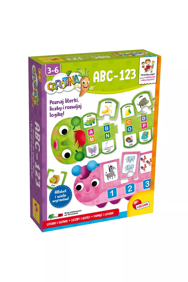 Carotina Poznaj Literki i Cyferki. ABC 123