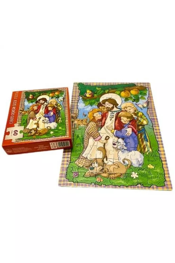 Puzzle 60 el. Jezus wśród dzieci