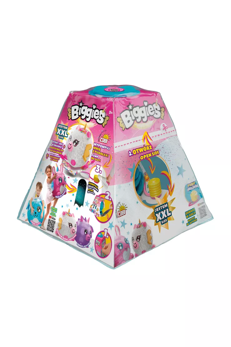 Biggies. Maskotka do pompowania